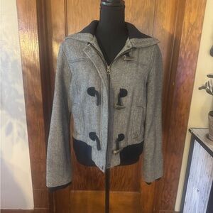 Stylish Gray Toggle Coat